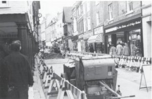 Chesil Car Park under construction 1984