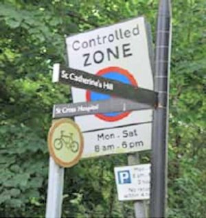 Typical Street sign clutter