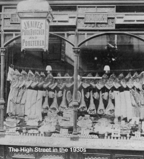 John Kaines Butcher - High Street 1930s