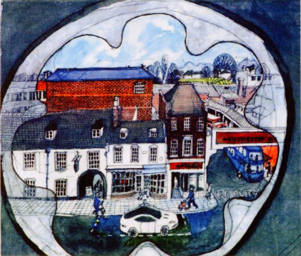 View of Bus Station - print