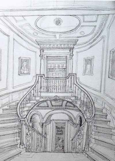 Staircase in Serles House, Southgate Street