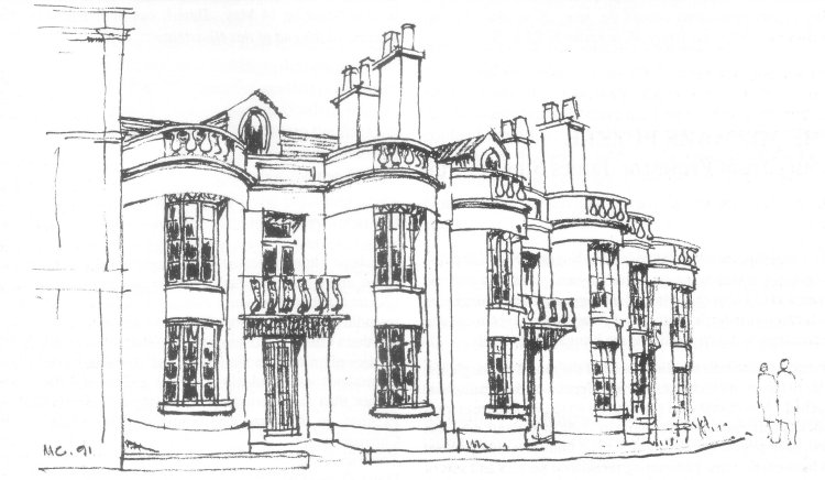 Restored parapet at No.4 Eastgate Street