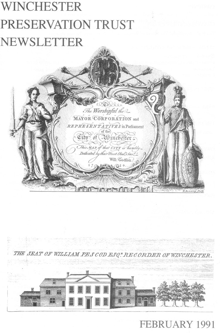 Inscription and drawing of Abbey House 1750