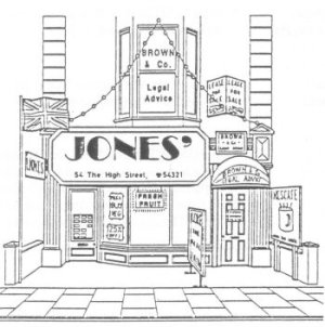 shop front in conservation area
