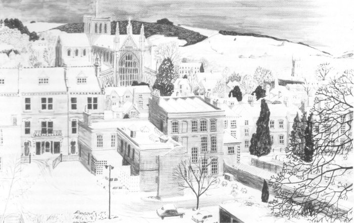 View of Winchester from the Law Courts
