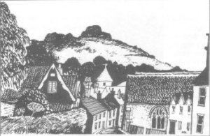 View from living room over Joyce Gardens to St Catherine's Hill