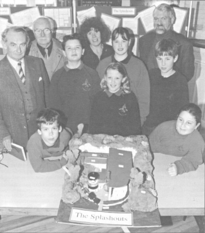 The 'splashouts' team for the Church of England (Aided) Primary School, Compton