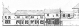 panoramic view Proposed rebuilding of Nos. 4 to 8